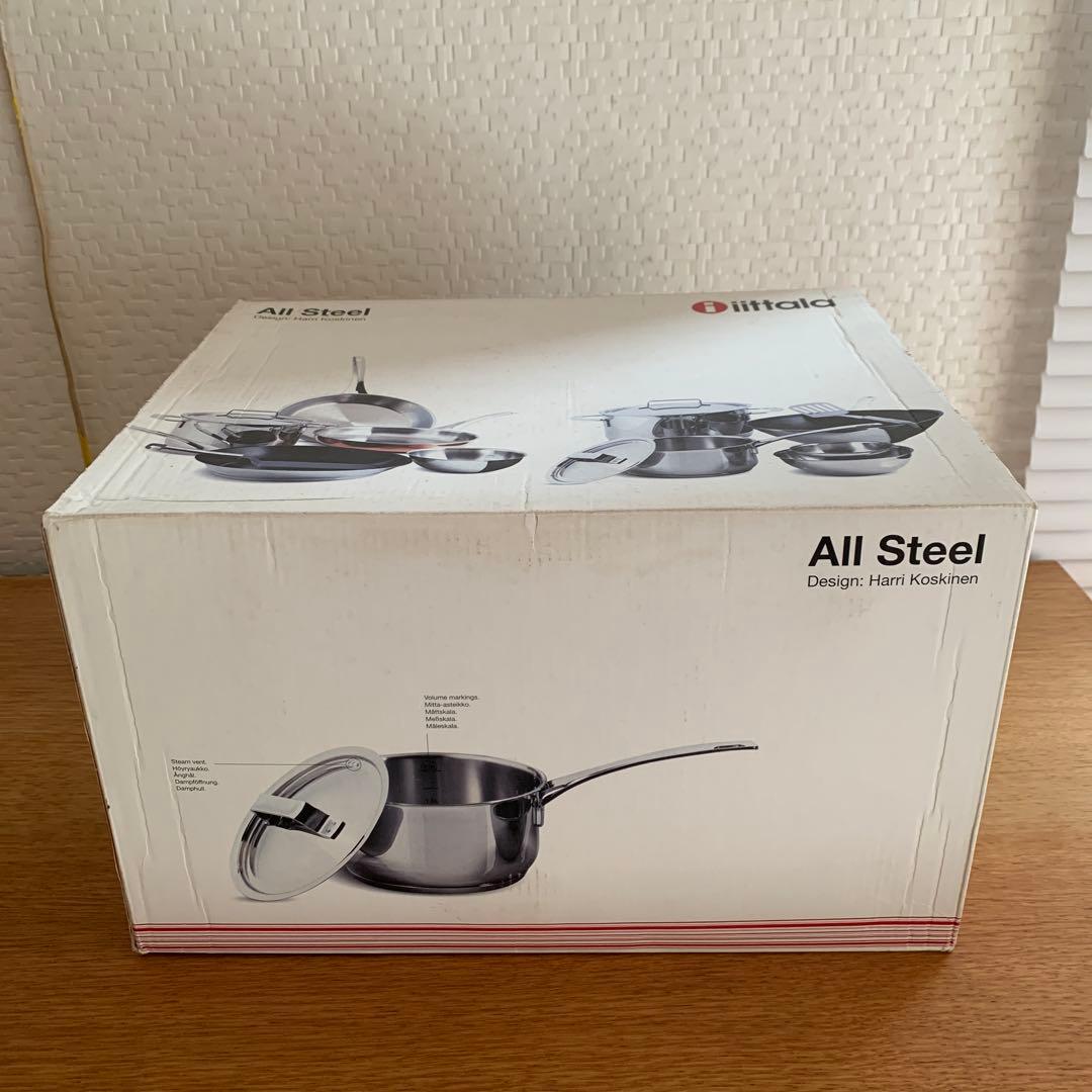 ［専用箱あり］イッタラ　オールスチール キャセロール　両手鍋 7.5L