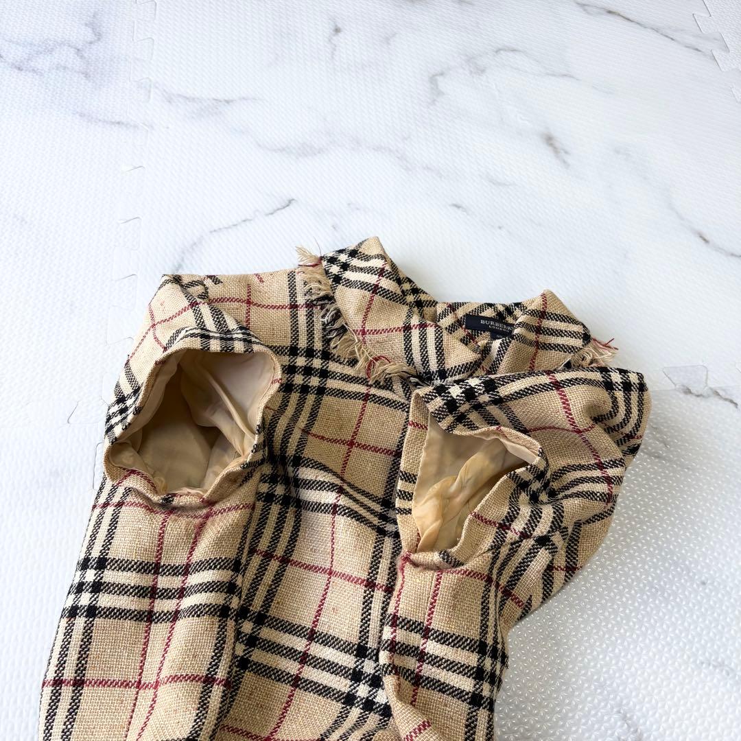 ✨美品✨ バーバリーロンドン ノバチェック シルクロングワンピースL