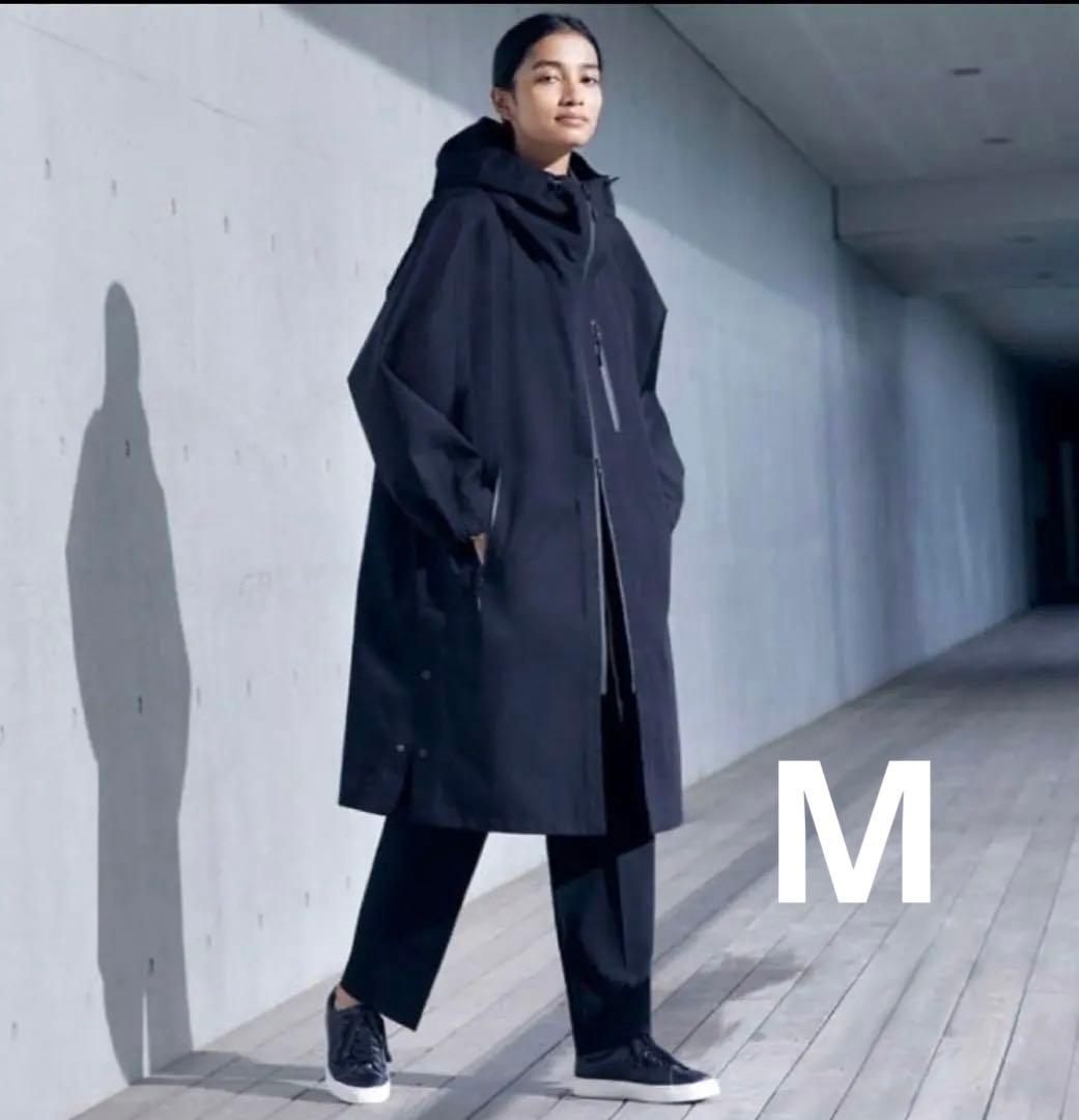 ❤️ユニクロ×Theory ブロックテックコート ブラック ロング丈サイズM