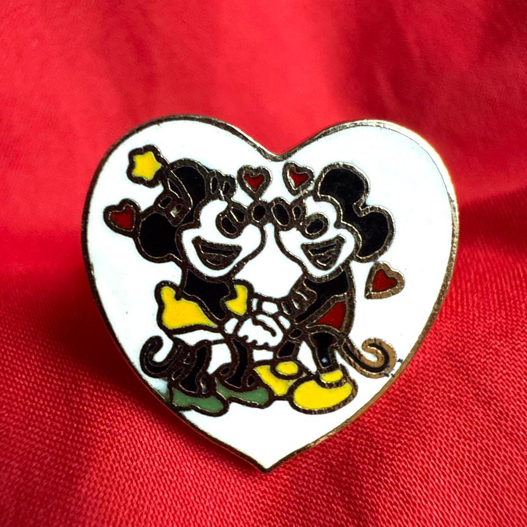 昭和レトロ ミッキー ミニー リング 80年代 ミッキー ミニー ハート