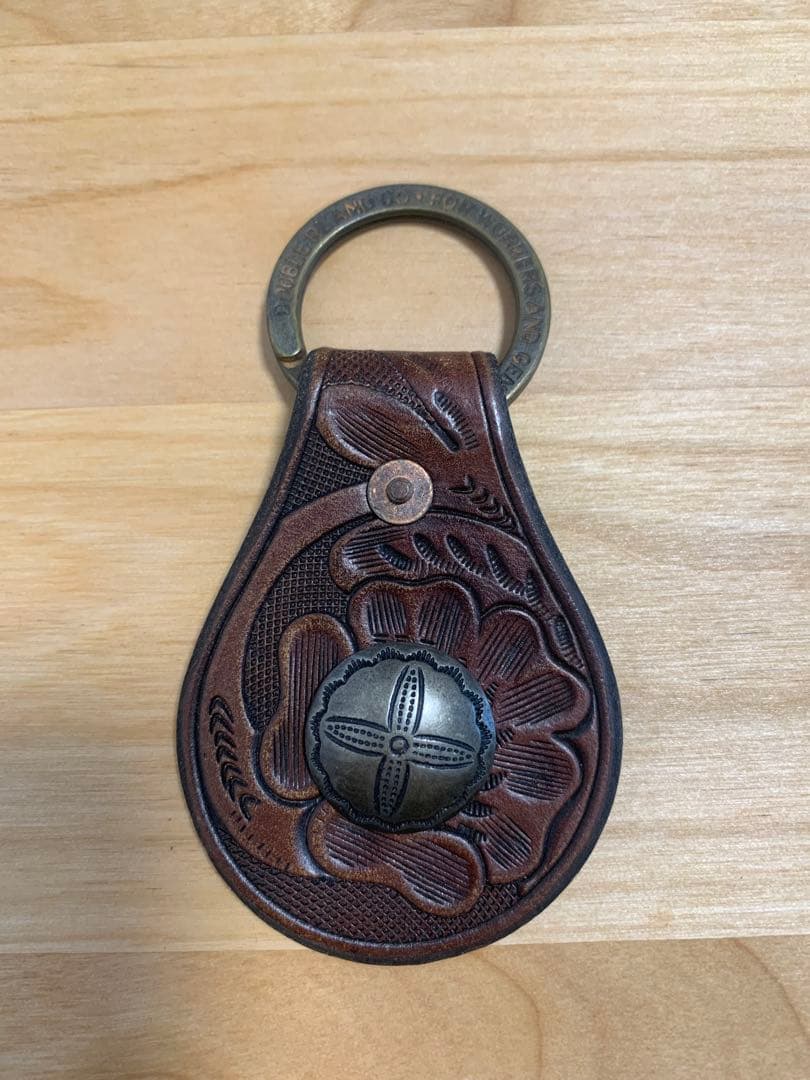 RRL ダブルアールエル ツールドレザー コンチョ キーフォブ キーリング②