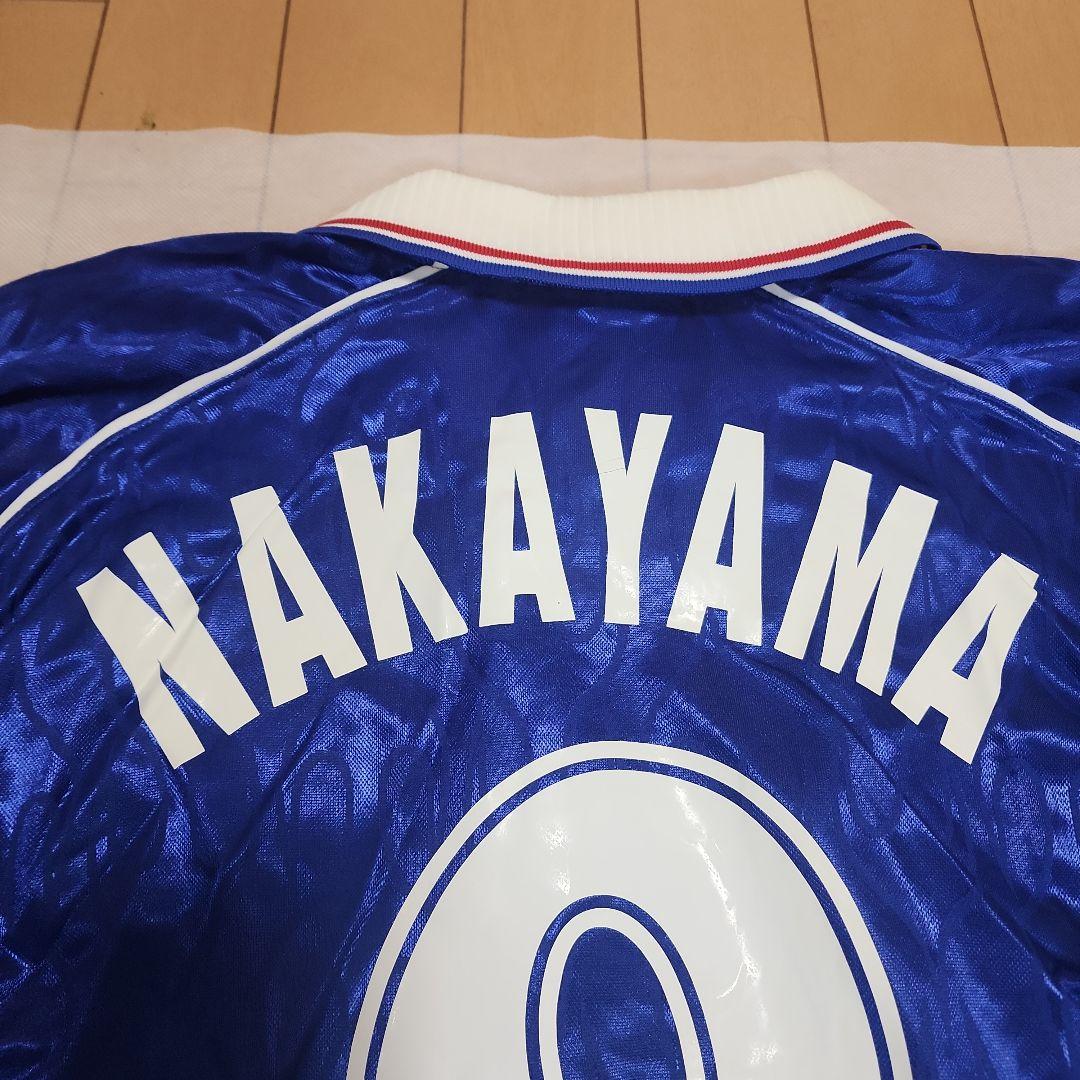 P*y様 98W杯 日本代表 炎 長袖ユニフォーム 中山雅史 ゴン中山 9