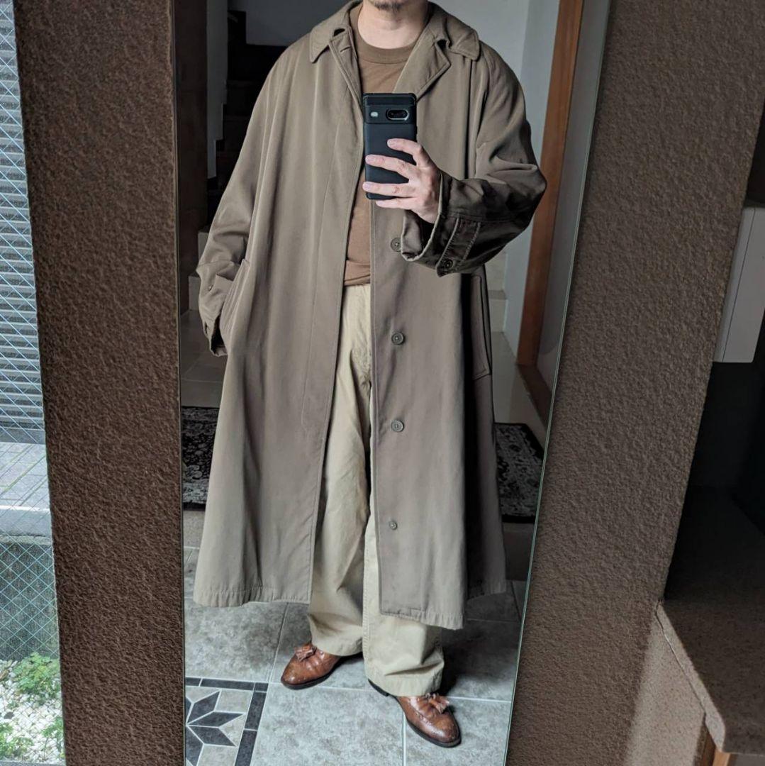 60s イギリス軍 ウールギャバジン バルカラーコート ステンカラー