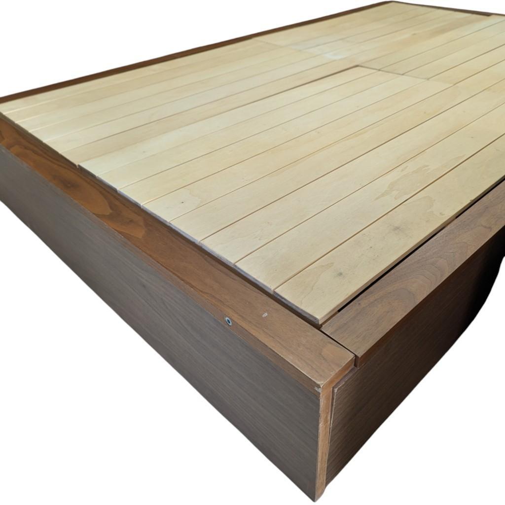 無印良品】 セミダブル ベッドフレーム 収納付き 引き出し 愛知県 あま市