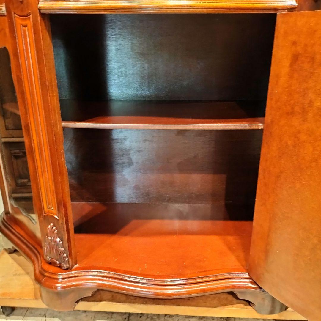 M♢年末Sale東名 象嵌 アンティーク サイドボード リプロ 大理石