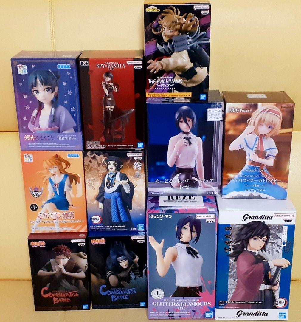 11体セット　プライズ　フィギュア　まとめ売り　チェンソーマン　鬼滅の刃　他 リゼロ』『呪術廻戦』『チェンソーマン』『鬼滅の刃』など、2023年11月