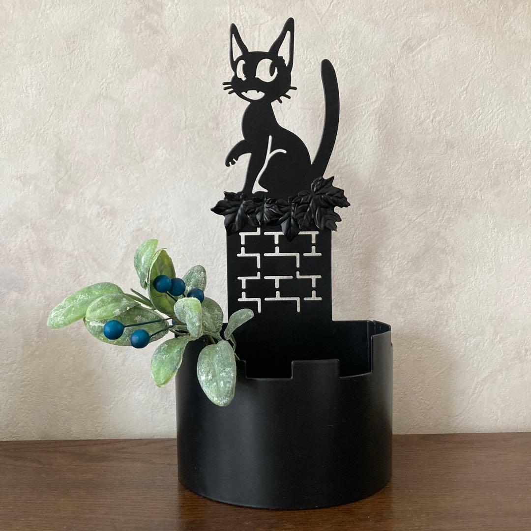 【希少】魔女の宅急便 黒猫 ジジ プランター フック付き 壁掛け可能 希少】魔女の宅急便 黒猫 ジジ プランター フック付き 壁掛け可能