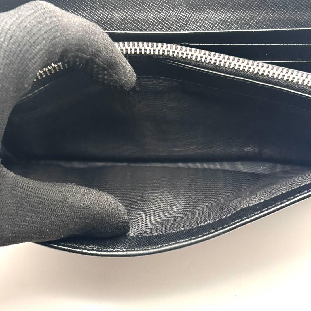 プラダ 長財布 三角ロゴ サフィアーノ レザー ブラック 1M1132 箱