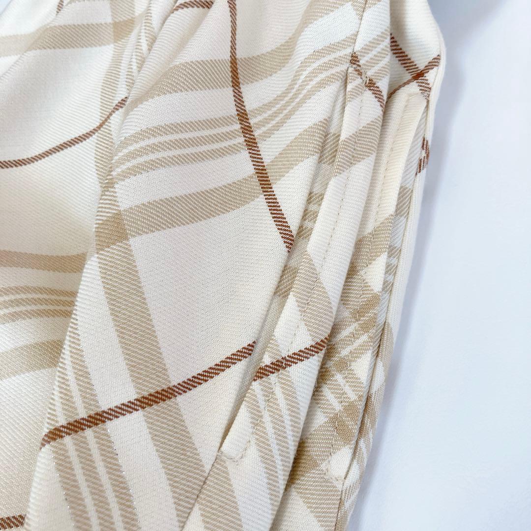 120size ベージュ×チェック 入学 卒園 発表会 セレモニー フォーマル