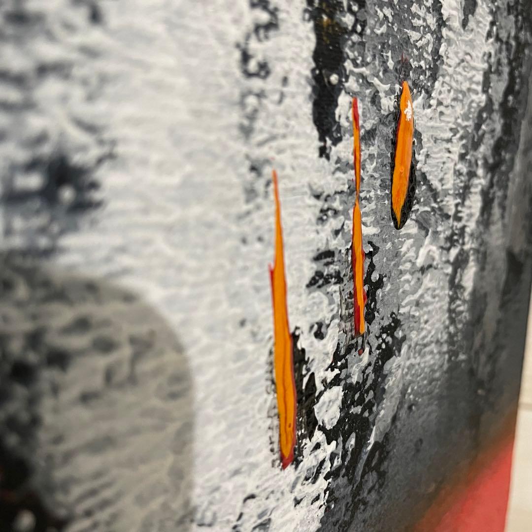 セール モダンアート インテリア 抽象画 油絵 アジアン バリ 2枚