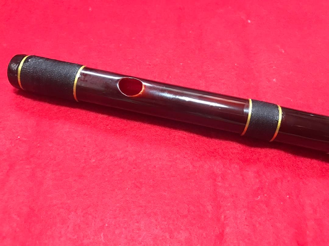 秋広笛☆6本調子七穴ドレミ調律☆B♭☆篠笛 - メルカリ