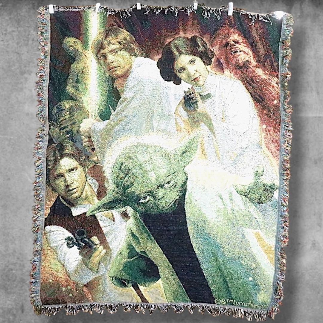 BOKG ムービー ラグ タペストリー 古着 スターウォーズ 映画 ヨーダ こだわりの質感！ホットトイズ【ムービー・マスターピース】 『スター