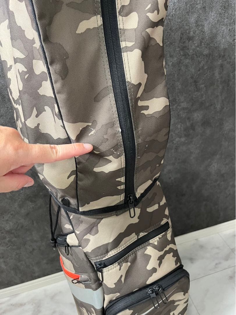 NIKE ナイキ キャディバッグ 迷彩 カモフラ 14分割 レア品【美品