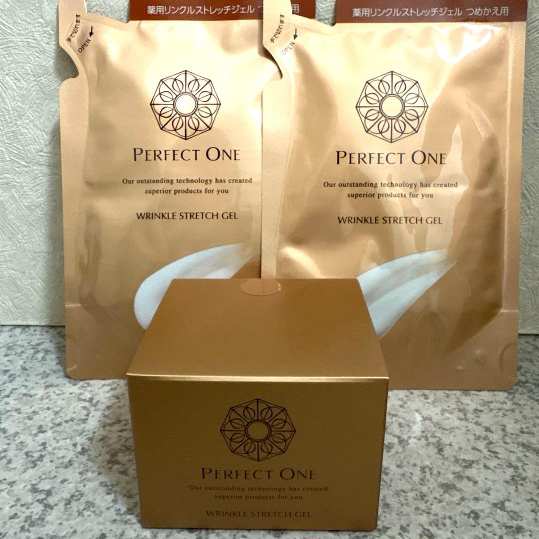 Perfect One Wrinkle Stretch Gel50g✖️3 Perfect One Medicinal Wrinkle Stretch Gel Vitamin Pp 50g - Top Japanes