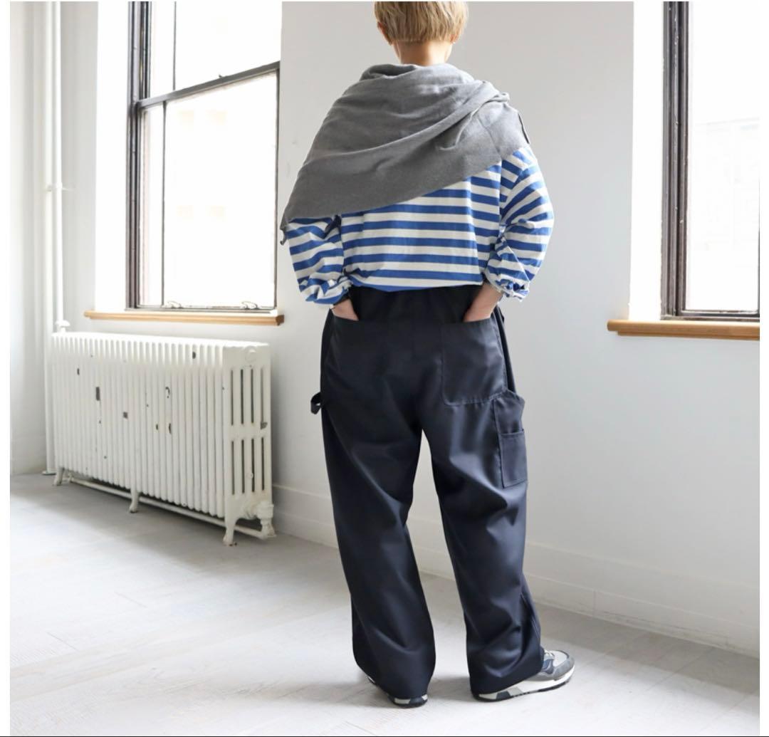 ミズイロインド☆mizuiro ind☆ペインター イージーパンツ☆黒☆極美品 ミズイロインド mizuiro ind ペインター イージーパンツ レディース