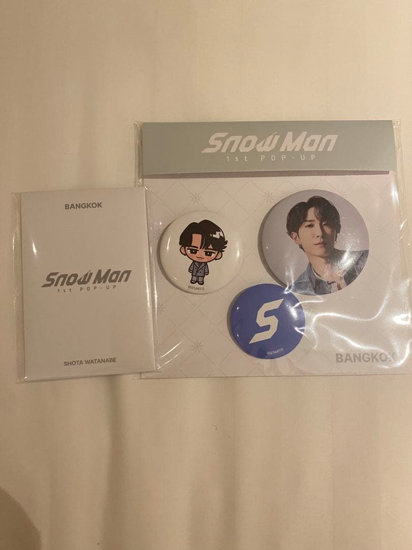 Snow Man トレカD 缶バッジ 渡辺翔太 POP UP バンコク 渡辺翔太