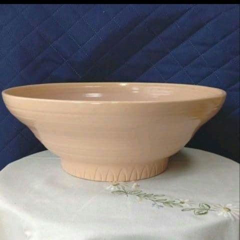 スージークーパー「ピンク・ロータス」大きなボウル(口径31cm)1930年代