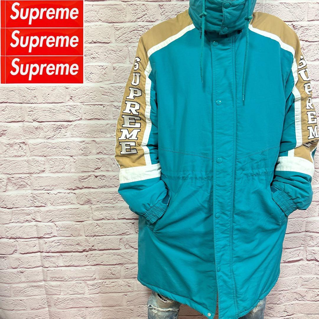【☆最高傑作☆】Supreme ダウンジャケット XL 水色 腕ロゴ 超激レア ☆最高傑作☆】Supreme ダウンジャケット XL 水色 腕ロゴ 超激レア