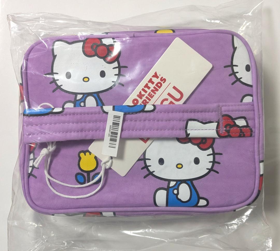 \"BAGGU\" ラージコスメティックケース　ハローキティ ピンク柄　新品