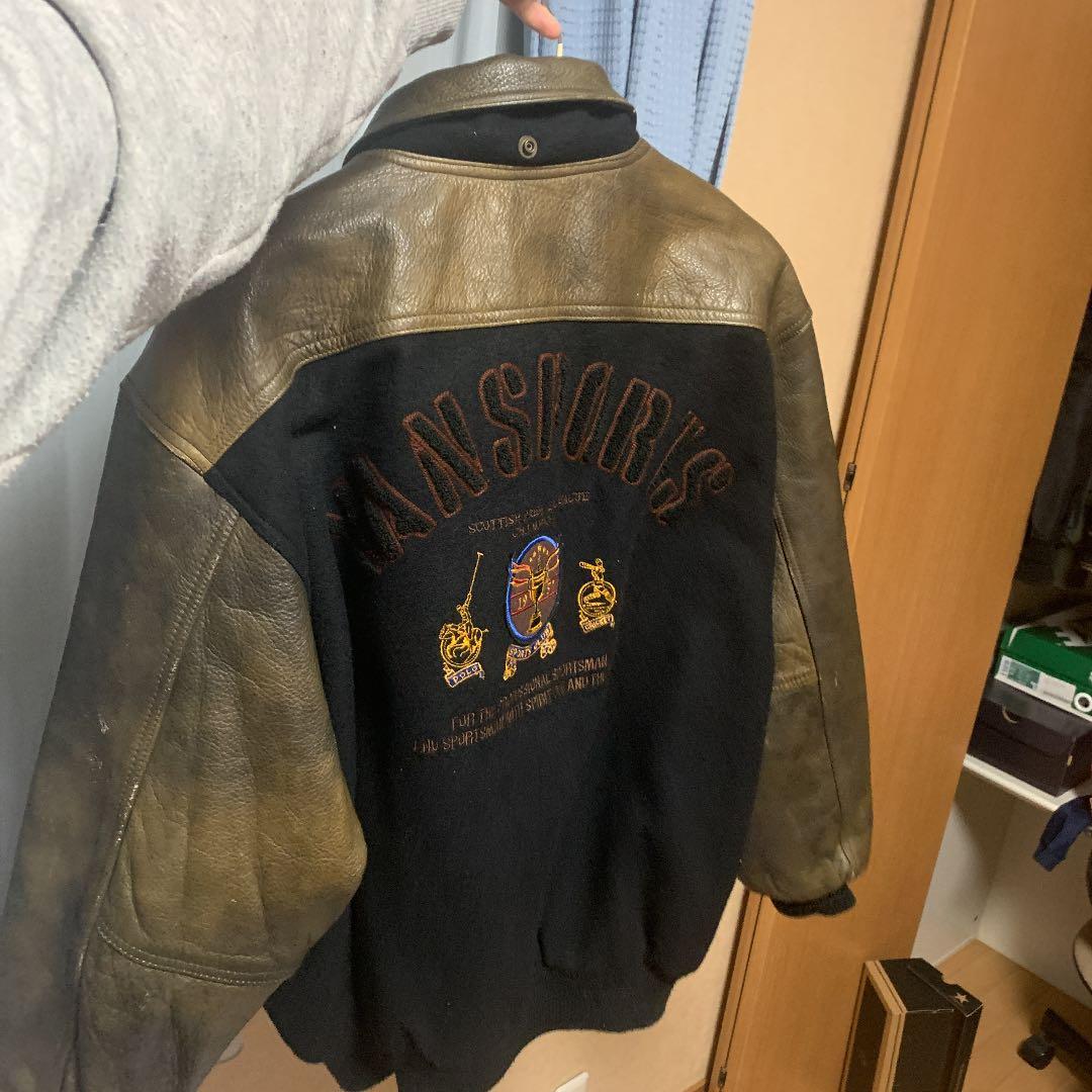BUTWIN】 60年代 アメリカ製 肩ラインレザー ピンバッジ付き 美品