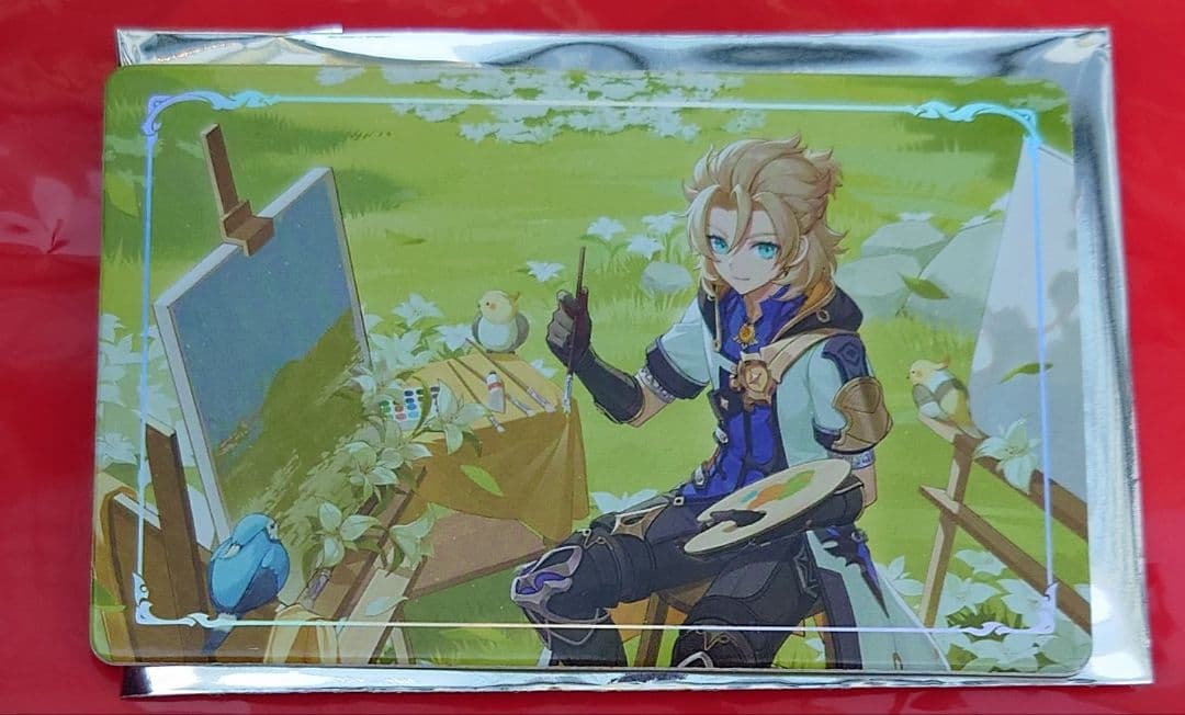 原神 東京タワー ホログラムミニカード アルベド - メルカリ