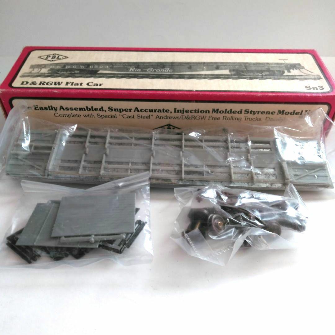 PBL　Sn3(14.3mm)　D&RGW　Flat  Car　組み立てキット