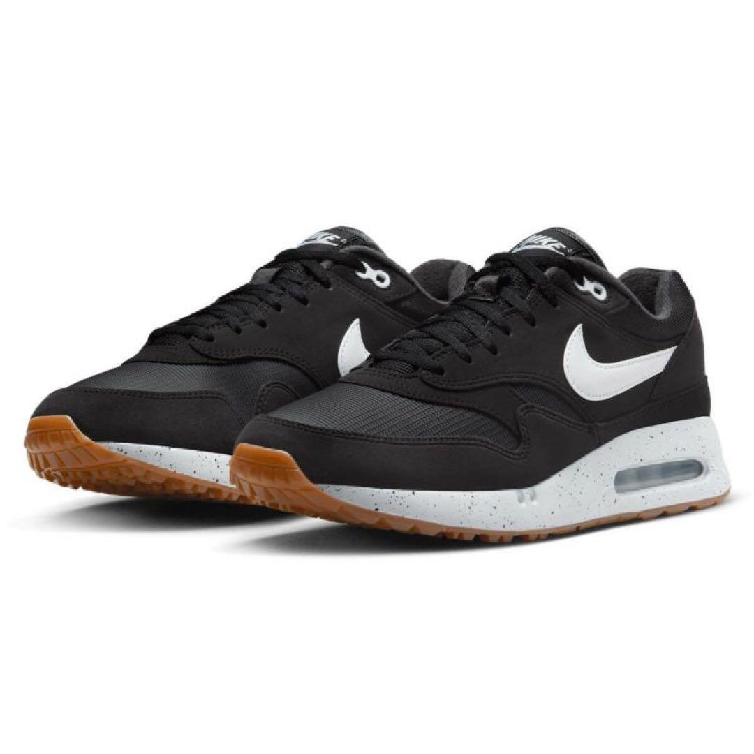 ナイキ ゴルフ 25.5cm エアマックス 1 シューズ スパイク 靴 白