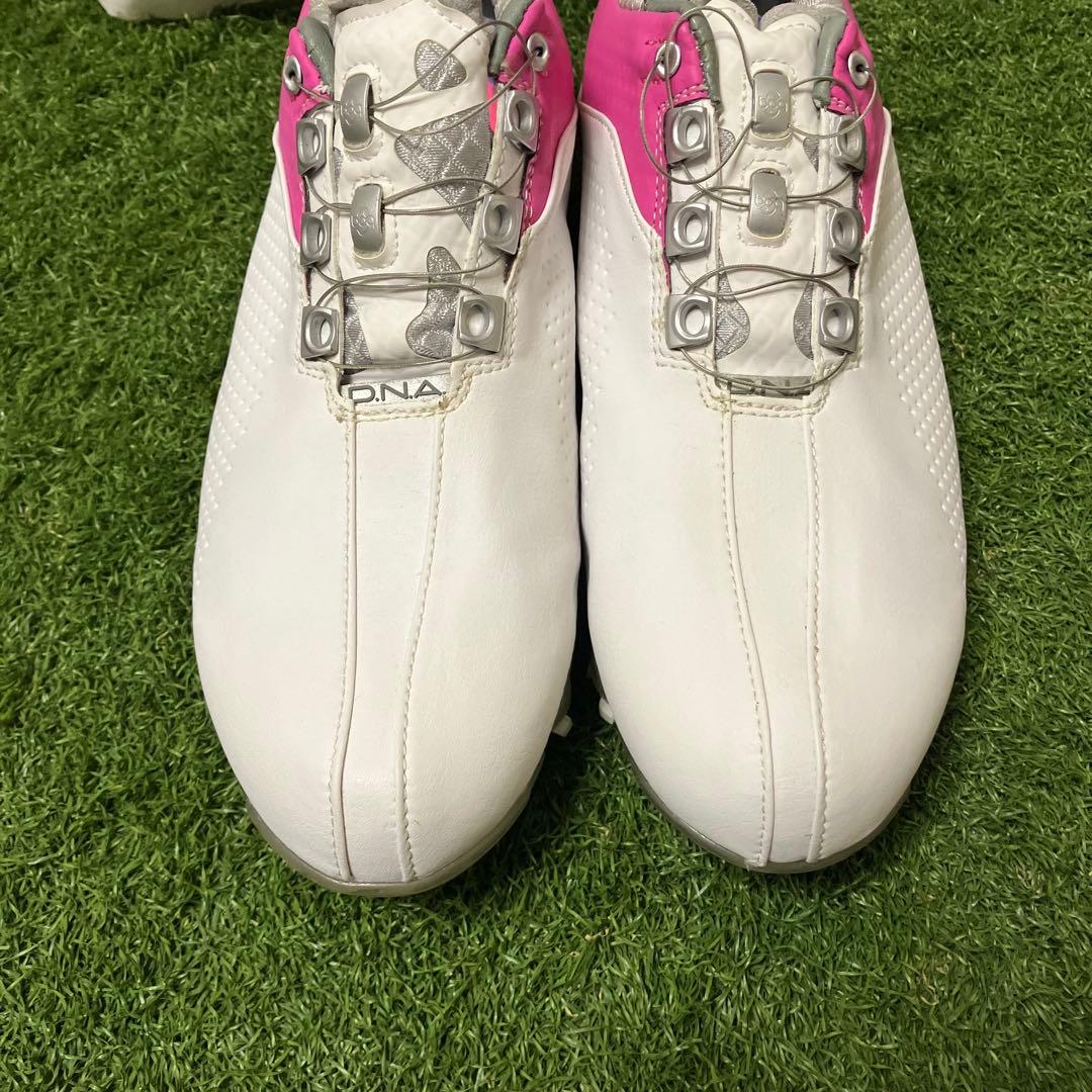 新品未使用】FootJoy ゴルフシューズ DNA ピンク 24cm ワイド - メルカリ