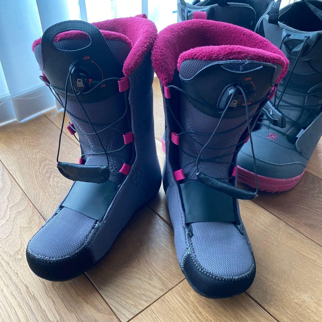 【超美品】SALOMON スノーボード　ブーツ　レディース　23.5cm