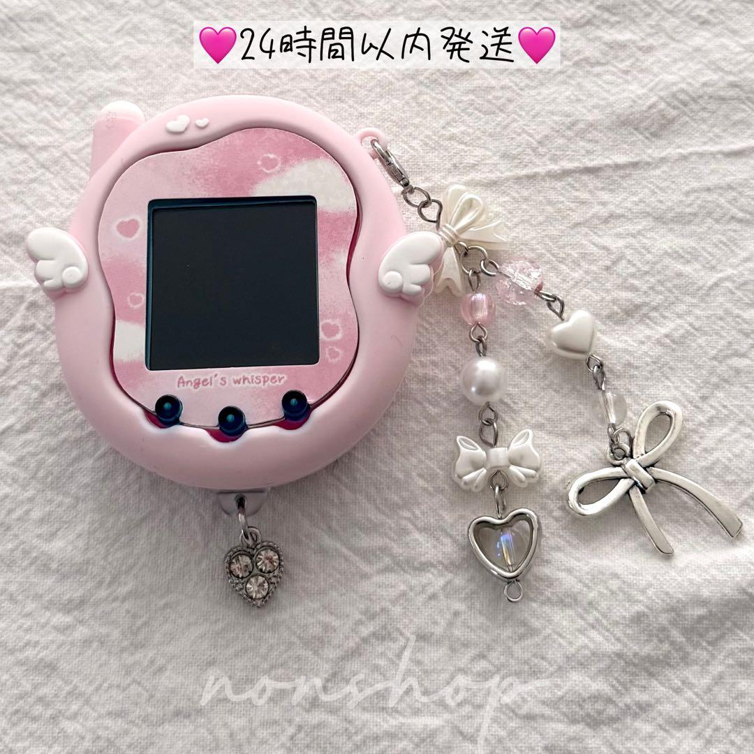 たまごっちユニ アクセサリーセット ピンクリボンハート♡保護ケース