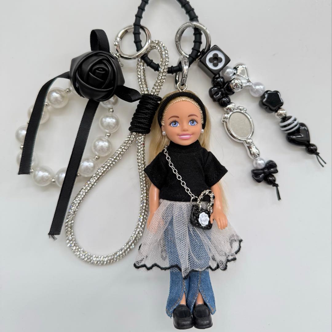 バービーキーホルダー　バービーバッグチャーム　Barbie ドールチャーム Barbie - バービーチャーム バービーバッグチャーム ドールチャーム