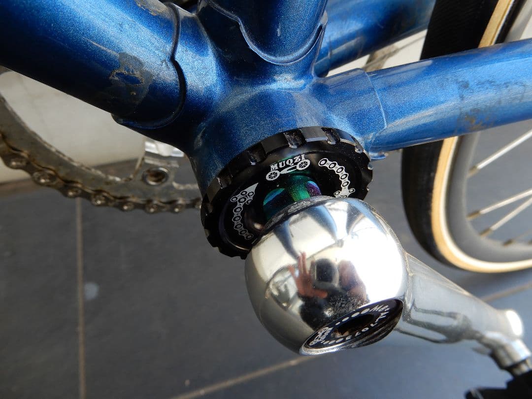 7.6kg　650C　クロモリ街乗り　チューブラー　ロード　チタンパーツ