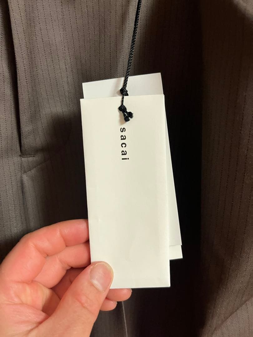 Sacai Doeskin Pants 25-03633M TAUPEサイズ1 Sacai Doeskin Pants 25