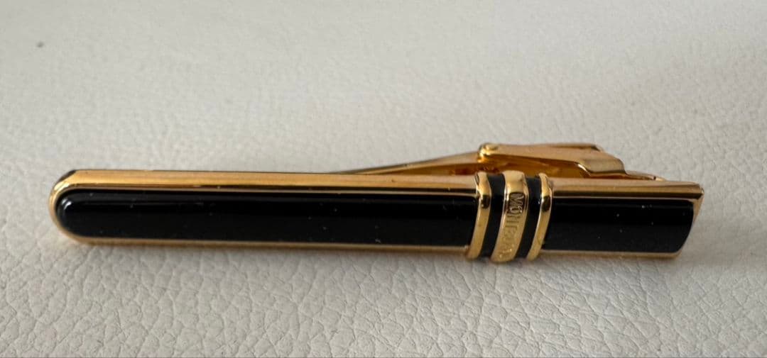 MONTBLANC（モンブラン） ネクタイピン・カフリンクス ブラック×ゴールド Yahoo!オークション -「ネクタイピン モンブラン」の落札相場・落札価格