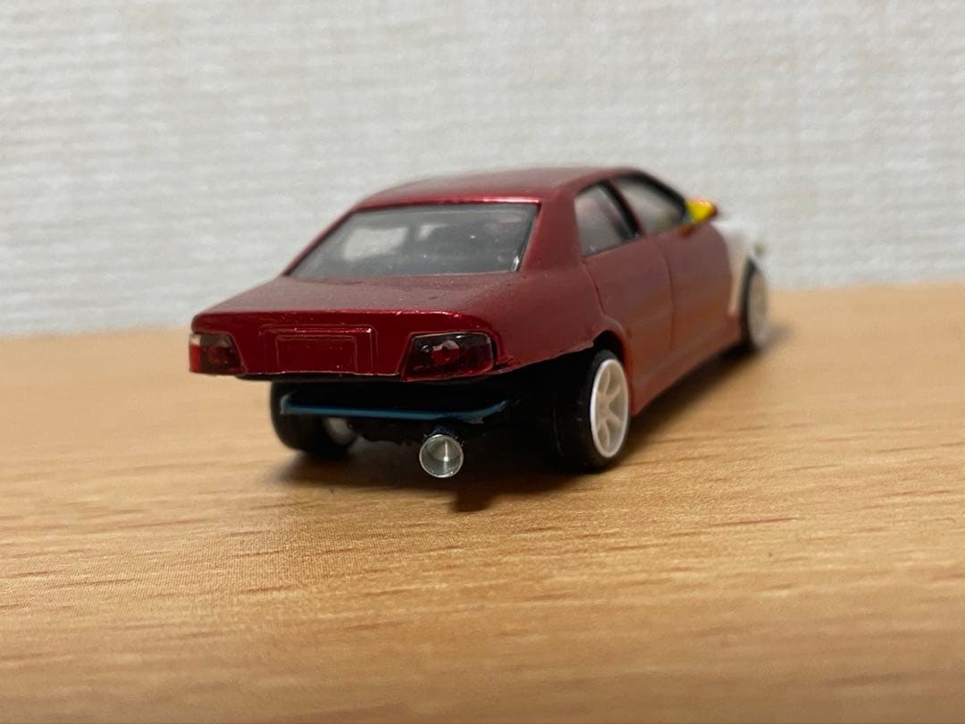 1/64 改 チェイサー ドリ車 ミサイル ミニカー トヨタ 1JZ アオシマ