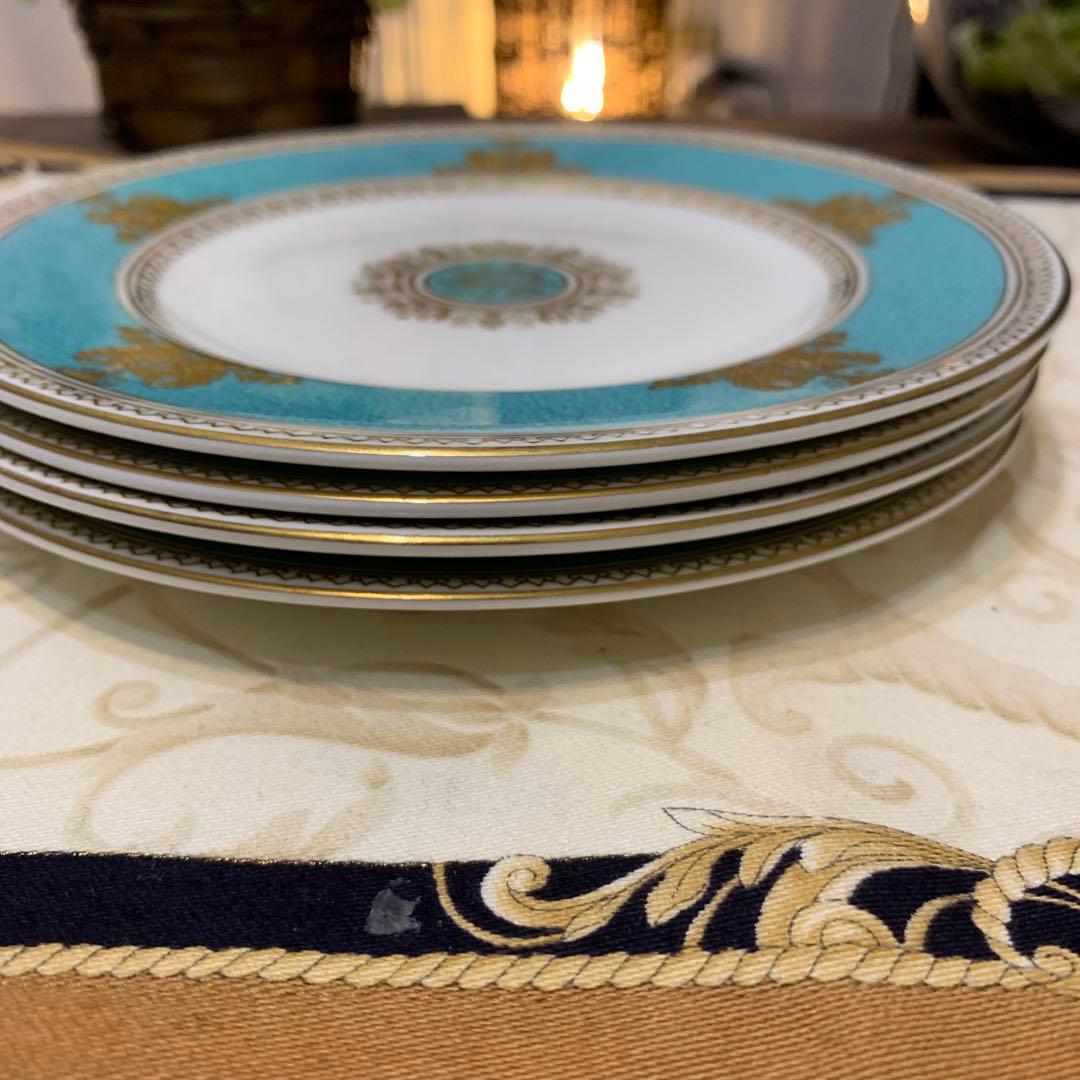 ウェッジウッド コロンビア パウダー ターコイズ 17.5cmケーキプレート