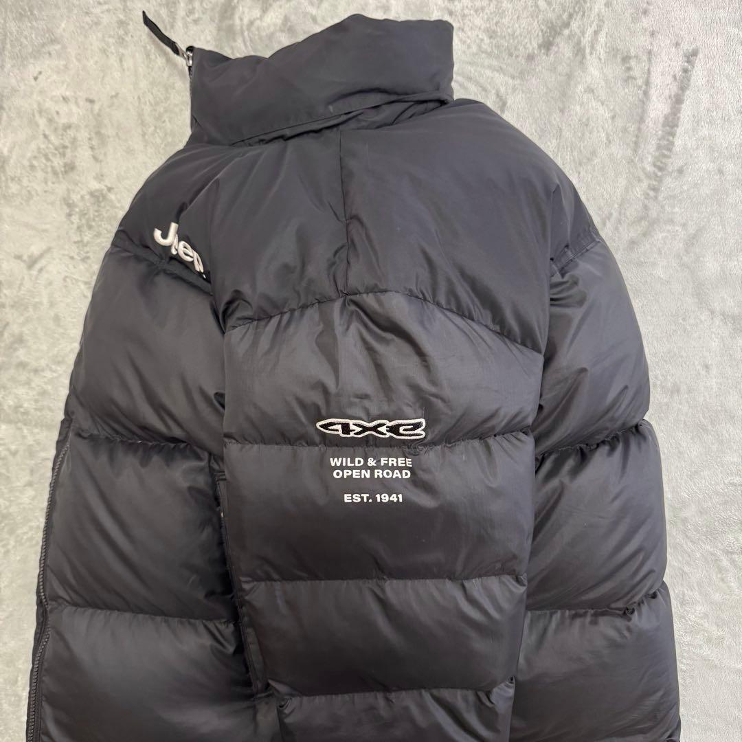 Jeep 4XE ジープ ダウンジャケット 廃盤 XL 黒 ブラック - メルカリ