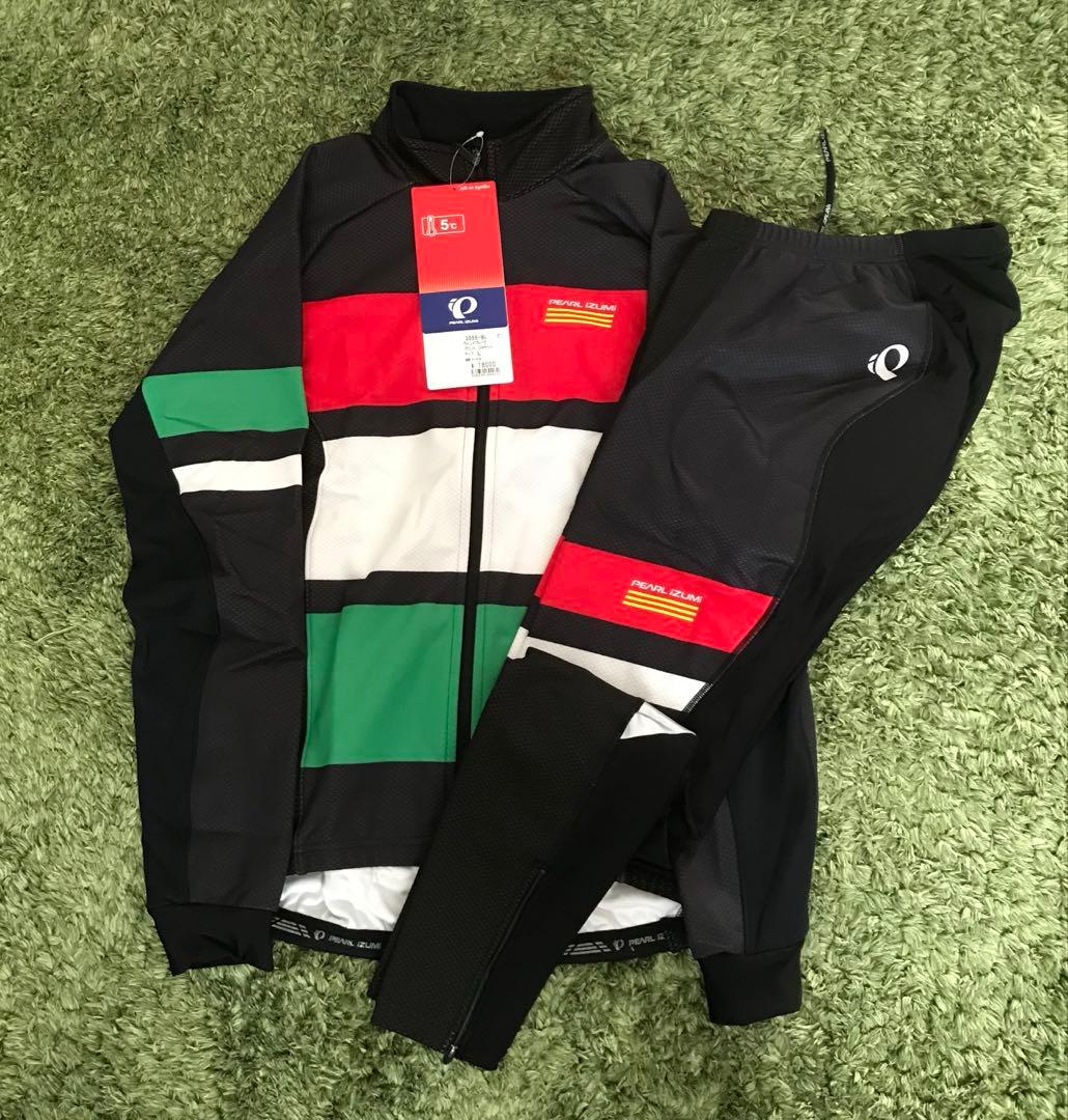 未使用品 パールイズミ ウィンドブレーク プリントジャージ プリントタイツ Pearl Izumi - 未使用品 パールイズミ ウィンドブレーク プリント