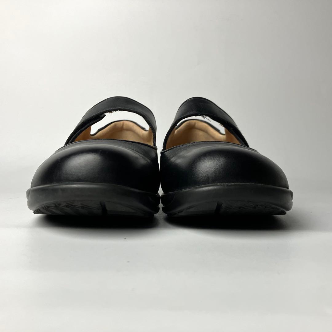 未使用級】Finn Comfort メリージェーン ストラップ 黒 23.5