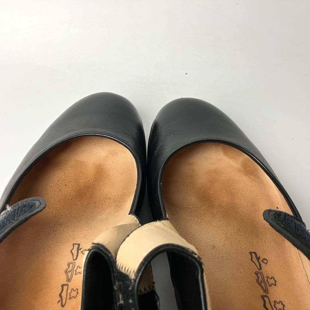 未使用級】Finn Comfort メリージェーン ストラップ 黒 23.5