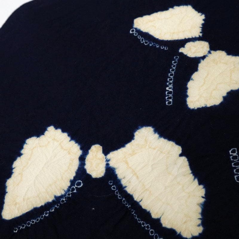 《反物『有松しぼり』浴衣■蝶の舞姿◆濃紺■お仕立て可◆夏着物■反25-172》