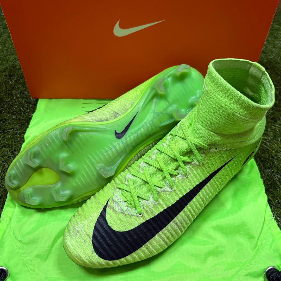 NIKE Mercurial Superfly Ⅴ DF FG 29cm Nike Mercurial Superfly V FG Pitch Dark - Black/White/University Red
