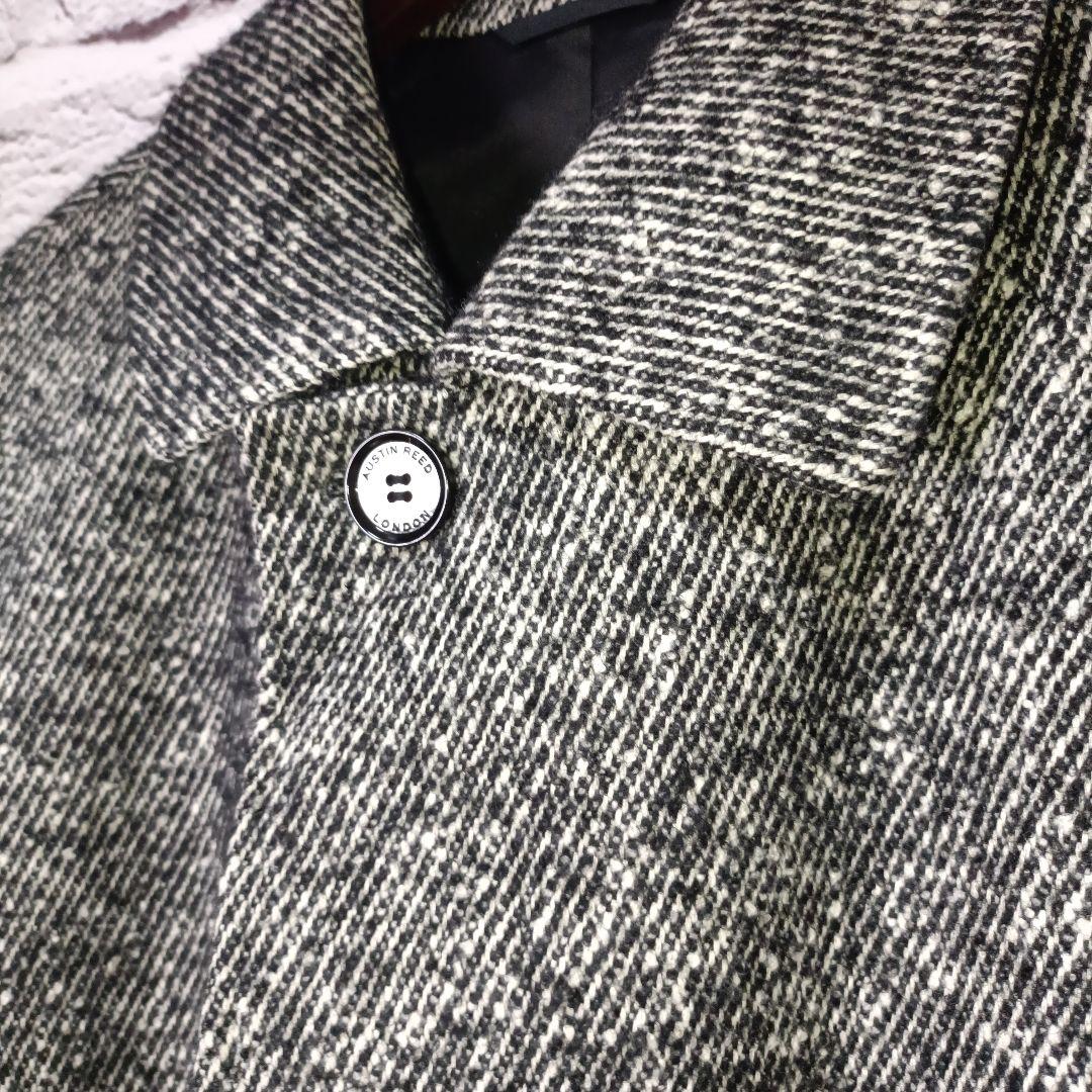 □AUSTIN REED×Loropiana アルパカ・絹混 ステンカラーコート