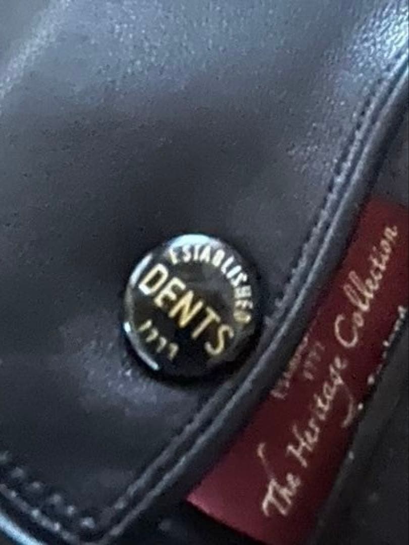 美品】 デンツ DENTS ラビット 英国 手袋 黒 レザー メンズ 老舗