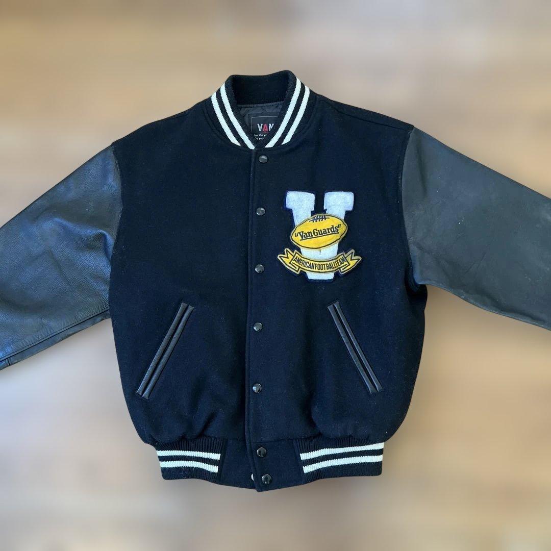 特*し様 VAN JAC スタジアムジャンパー 袖皮 ブラック Mサイズ