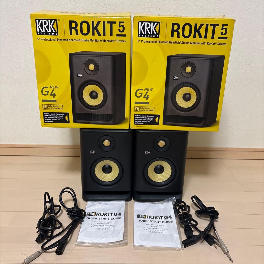 KRK ROKIT5 G4　ペア Amazon.com: KRK RP5 Rokit 5 G4 Professional Bi-Amp 5