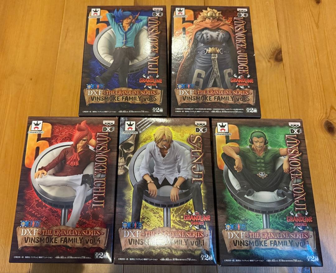 【新品】ワンピース　GRANDLINE VINSMOKE FAMILY【5種】 One Piece Germa 66 Vinsmoke Family DXF The Grandline Figure Set of
