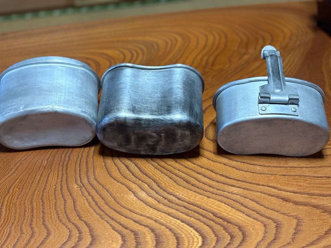 希少 ブルガリア軍 アルミ 3ピ ス キャンティ ン 柄アルミ アルミアルミ