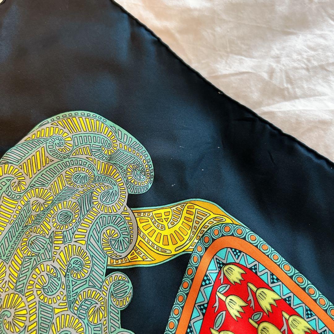 HERMES エルメススカーフ カレ90 アートデステップス