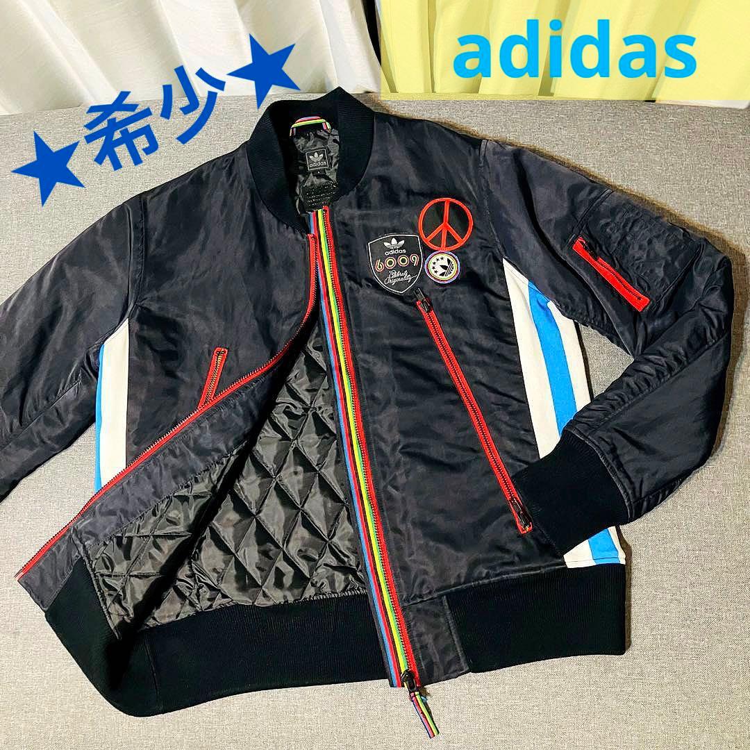 ☆激レア☆ adidas 6009 celebrate MA-1 ブルゾン 黒 - メルカリ
